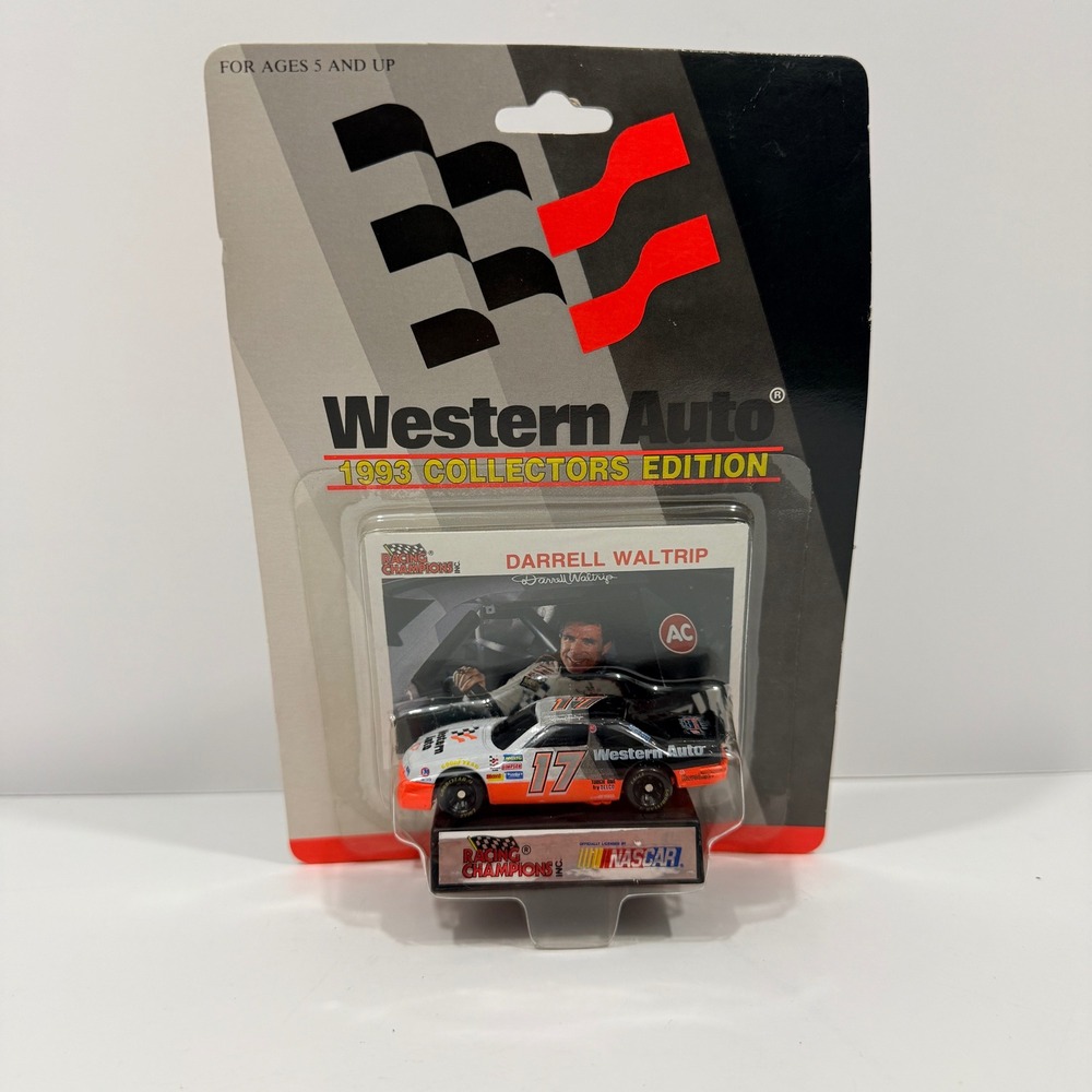 Racing Champions Diecast Darrell Waltrip 1:64 White New 1993 Western Auto #17
